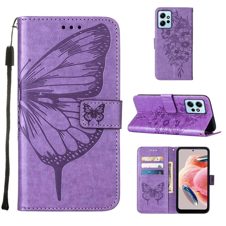 Embossed Butterfly Leather Phone Case, For Realme GT Neo 5 5G / GT3, For OPPO A1 Pro / Reno8 T 5G, For Xiaomi Redmi Note 12 4G Global, For Xiaomi Redmi Note 12 Pro+ 5G / Note 12 Explorer, For Xiaomi Redmi Note 12 Pro+ 5G, For Xiaomi 13                 ...