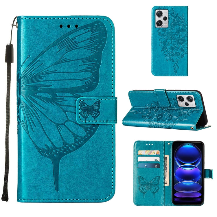 Embossed Butterfly Leather Phone Case, For Realme GT Neo 5 5G / GT3, For OPPO A1 Pro / Reno8 T 5G, For Xiaomi Redmi Note 12 4G Global, For Xiaomi Redmi Note 12 Pro+ 5G / Note 12 Explorer, For Xiaomi Redmi Note 12 Pro+ 5G, For Xiaomi 13                 ...