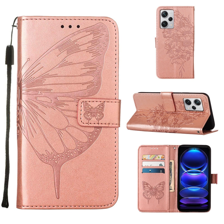 Embossed Butterfly Leather Phone Case, For Realme GT Neo 5 5G / GT3, For OPPO A1 Pro / Reno8 T 5G, For Xiaomi Redmi Note 12 4G Global, For Xiaomi Redmi Note 12 Pro+ 5G / Note 12 Explorer, For Xiaomi Redmi Note 12 Pro+ 5G, For Xiaomi 13                 ...