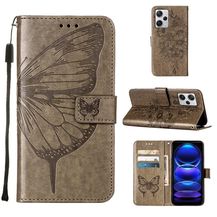 Embossed Butterfly Leather Phone Case, For Realme GT Neo 5 5G / GT3, For OPPO A1 Pro / Reno8 T 5G, For Xiaomi Redmi Note 12 4G Global, For Xiaomi Redmi Note 12 Pro+ 5G / Note 12 Explorer, For Xiaomi Redmi Note 12 Pro+ 5G, For Xiaomi 13                 ...