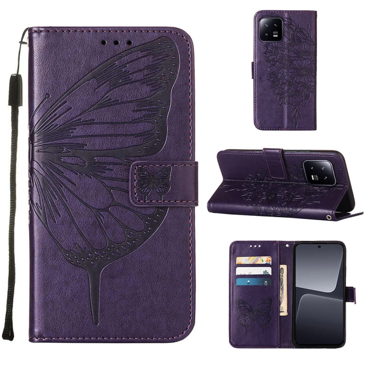 Embossed Butterfly Leather Phone Case, For Realme GT Neo 5 5G / GT3, For OPPO A1 Pro / Reno8 T 5G, For Xiaomi Redmi Note 12 4G Global, For Xiaomi Redmi Note 12 Pro+ 5G / Note 12 Explorer, For Xiaomi Redmi Note 12 Pro+ 5G, For Xiaomi 13                 ...