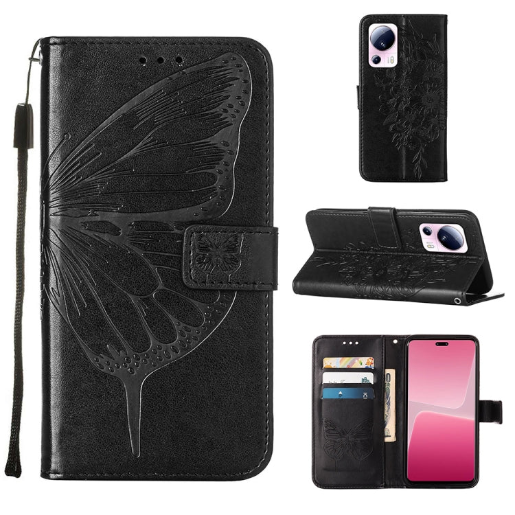 Embossed Butterfly Leather Phone Case, For Realme GT Neo 5 5G / GT3, For OPPO A1 Pro / Reno8 T 5G, For Xiaomi Redmi Note 12 4G Global, For Xiaomi Redmi Note 12 Pro+ 5G / Note 12 Explorer, For Xiaomi Redmi Note 12 Pro+ 5G, For Xiaomi 13                 ...