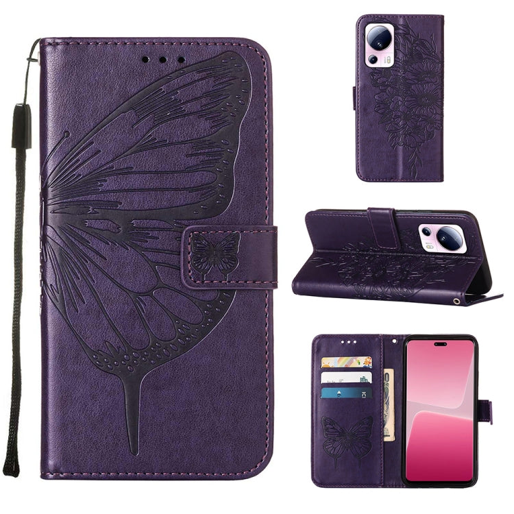 Embossed Butterfly Leather Phone Case, For Realme GT Neo 5 5G / GT3, For OPPO A1 Pro / Reno8 T 5G, For Xiaomi Redmi Note 12 4G Global, For Xiaomi Redmi Note 12 Pro+ 5G / Note 12 Explorer, For Xiaomi Redmi Note 12 Pro+ 5G, For Xiaomi 13                 ...