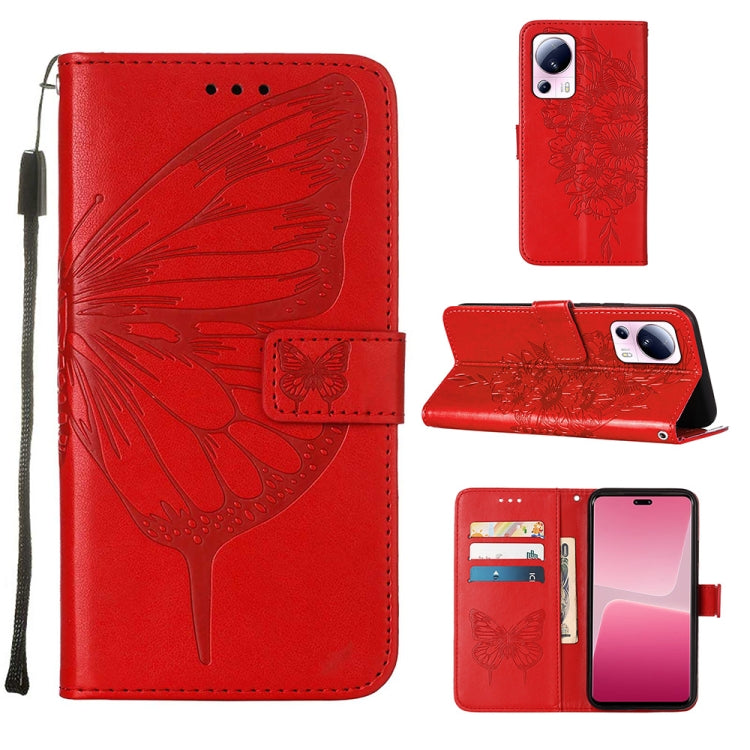 Embossed Butterfly Leather Phone Case, For Realme GT Neo 5 5G / GT3, For OPPO A1 Pro / Reno8 T 5G, For Xiaomi Redmi Note 12 4G Global, For Xiaomi Redmi Note 12 Pro+ 5G / Note 12 Explorer, For Xiaomi Redmi Note 12 Pro+ 5G, For Xiaomi 13                 ...