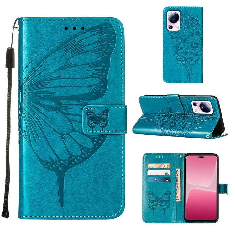 Embossed Butterfly Leather Phone Case, For Realme GT Neo 5 5G / GT3, For OPPO A1 Pro / Reno8 T 5G, For Xiaomi Redmi Note 12 4G Global, For Xiaomi Redmi Note 12 Pro+ 5G / Note 12 Explorer, For Xiaomi Redmi Note 12 Pro+ 5G, For Xiaomi 13                 ...