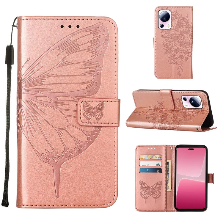 Embossed Butterfly Leather Phone Case, For Realme GT Neo 5 5G / GT3, For OPPO A1 Pro / Reno8 T 5G, For Xiaomi Redmi Note 12 4G Global, For Xiaomi Redmi Note 12 Pro+ 5G / Note 12 Explorer, For Xiaomi Redmi Note 12 Pro+ 5G, For Xiaomi 13                 ...