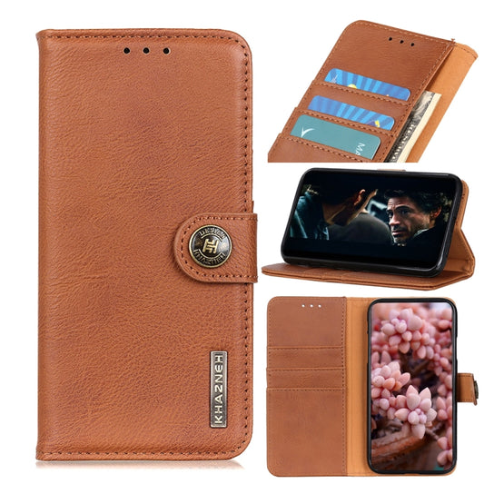 KHAZNEH Cowhide Texture Horizontal Flip Leather Case with Holder & Card Slots & Wallet, For Xiaomi Redmi Note 9, For Huawei Y8P / Enjoy 10S