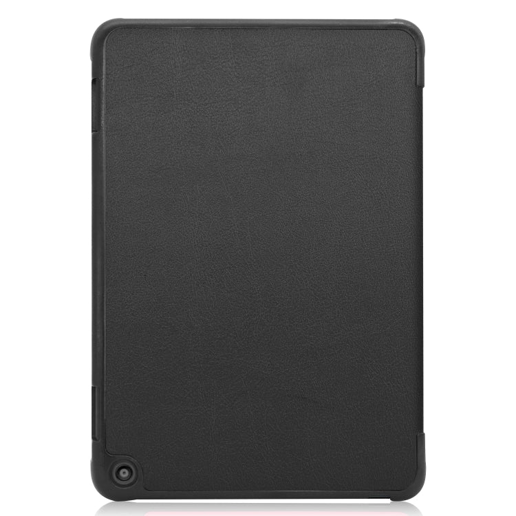 For Kindle Fire HD 8 (2020) Custer Pattern Pure Color Horizontal Flip Leather Case with Three-folding Holder & Wake-up / Sleep Function, For Kindle Fire HD 8 (2020)
