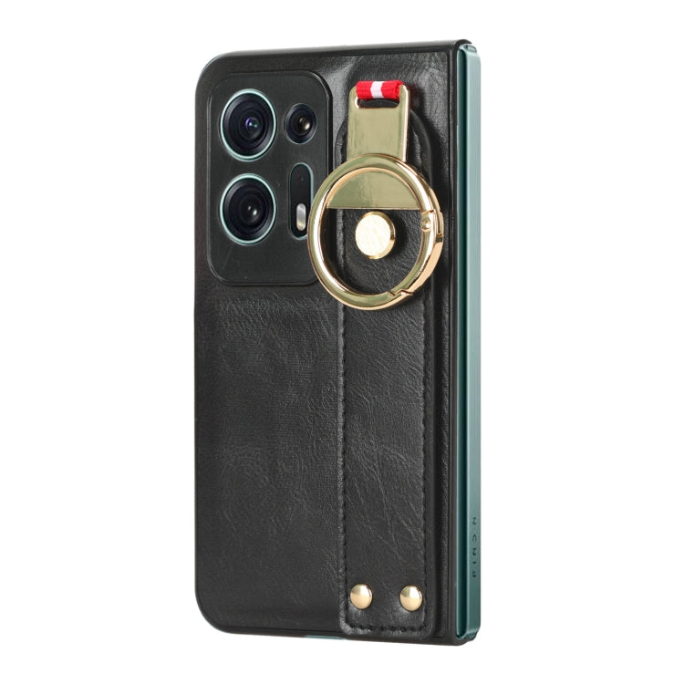 Wristband Leather Back Phone Case, For OPPO Find N2, For OPPO Find N3 / OnePlus Open, For OPPO Find N, For OPPO Find X6 5G, For OPPO Find X6 Pro 5G, For Realme C55
