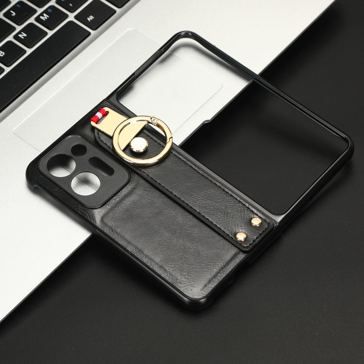 Wristband Leather Back Phone Case, For OPPO Find N2, For OPPO Find N3 / OnePlus Open, For OPPO Find N, For OPPO Find X6 5G, For OPPO Find X6 Pro 5G, For Realme C55