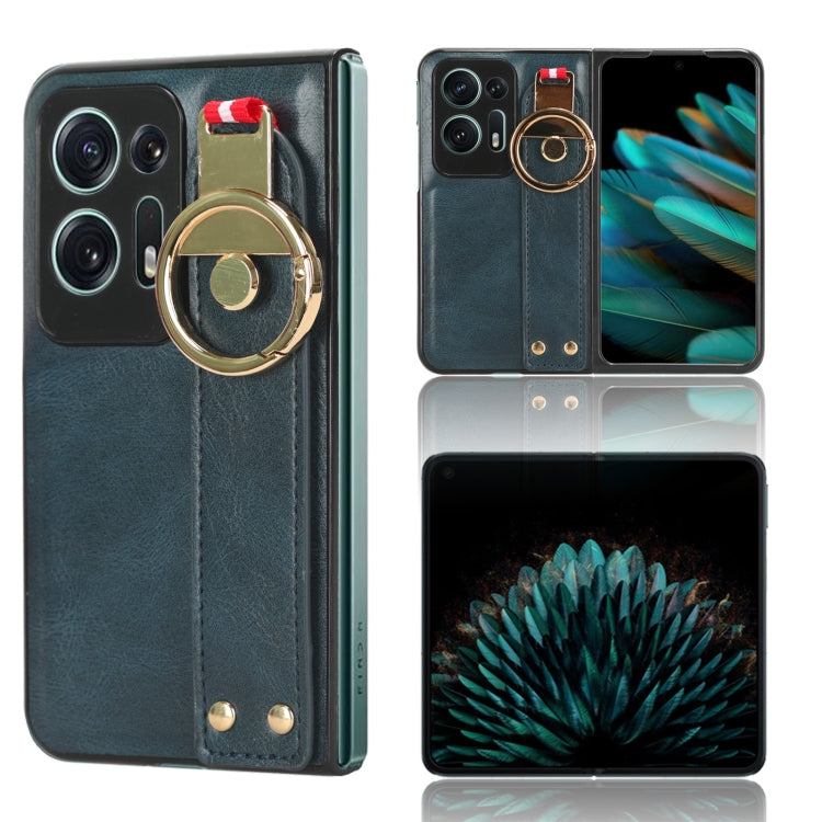 Wristband Leather Back Phone Case, For OPPO Find N2, For OPPO Find N3 / OnePlus Open, For OPPO Find N, For OPPO Find X6 5G, For OPPO Find X6 Pro 5G, For Realme C55