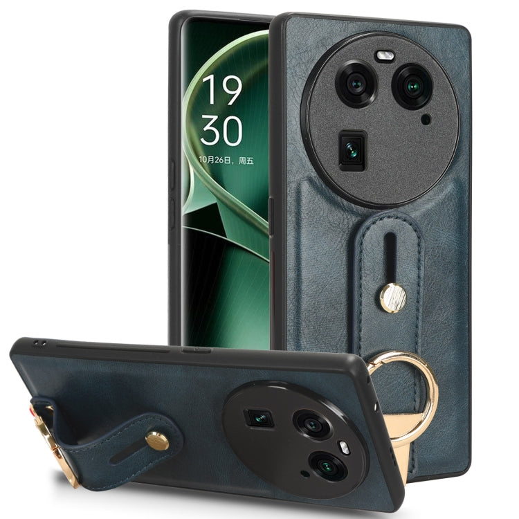 Wristband Leather Back Phone Case, For OPPO Find N2, For OPPO Find N3 / OnePlus Open, For OPPO Find N, For OPPO Find X6 5G, For OPPO Find X6 Pro 5G, For Realme C55