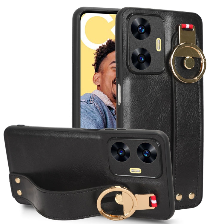 Wristband Leather Back Phone Case, For OPPO Find N2, For OPPO Find N3 / OnePlus Open, For OPPO Find N, For OPPO Find X6 5G, For OPPO Find X6 Pro 5G, For Realme C55