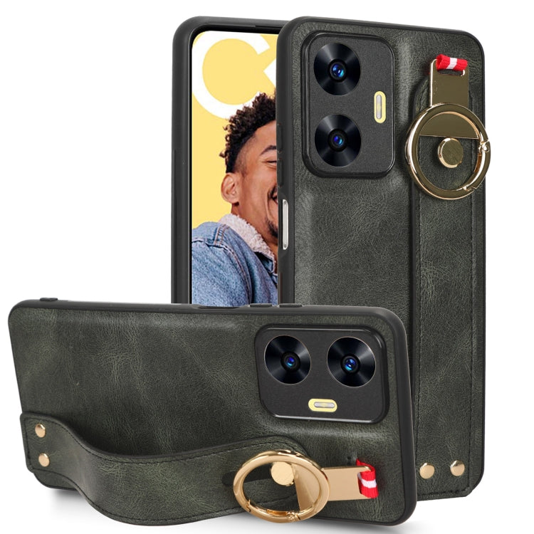 Wristband Leather Back Phone Case, For OPPO Find N2, For OPPO Find N3 / OnePlus Open, For OPPO Find N, For OPPO Find X6 5G, For OPPO Find X6 Pro 5G, For Realme C55