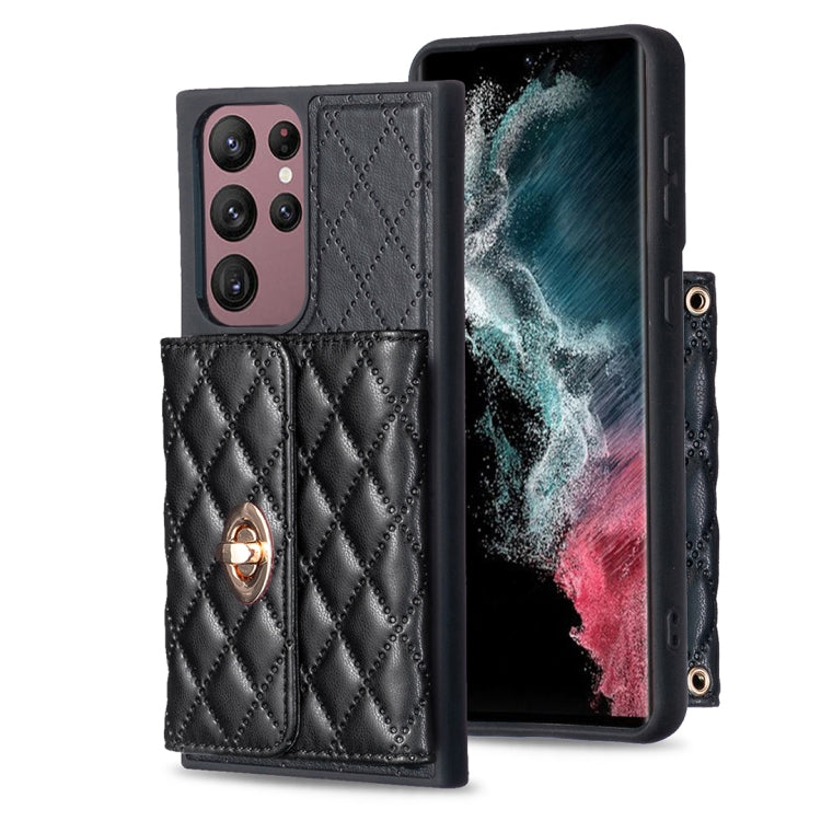 Horizontal Metal Buckle Wallet Rhombic Leather Phone Case, For Samsung Galaxy S23+ 5G, For Samsung Galaxy S23 Ultra 5G, For Samsung Galaxy S22 Ultra 5G, For Samsung Galaxy S21 FE 5G, For Samsung Galaxy A12, For Samsung Galaxy A13 4G                    ...