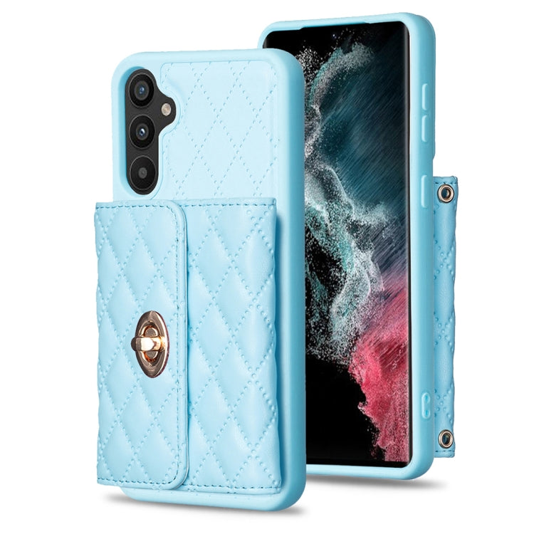 Horizontal Metal Buckle Wallet Rhombic Leather Phone Case, For Samsung Galaxy S23+ 5G, For Samsung Galaxy S23 Ultra 5G, For Samsung Galaxy S22 Ultra 5G, For Samsung Galaxy S21 FE 5G, For Samsung Galaxy A12, For Samsung Galaxy A13 4G                    ...