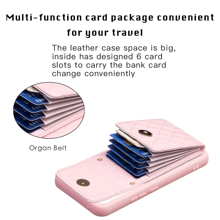 Vertical Wallet Rhombic Leather Phone Case, For Samsung Galaxy A54 5G