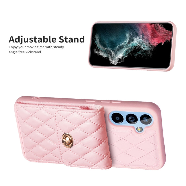 Vertical Wallet Rhombic Leather Phone Case, For Samsung Galaxy A54 5G