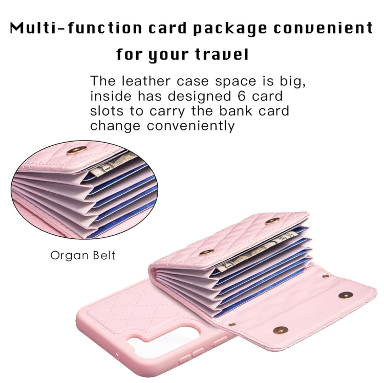 Horizontal Wallet Rhombic Leather Phone Case, For Samsung Galaxy S23+ 5G, For Samsung Galaxy S23 Ultra 5G, For Samsung Galaxy S22 Ultra 5G, For Samsung Galaxy S21 FE 5G, For Samsung Galaxy A12, For Samsung Galaxy A34 5G, For Samsung Galaxy A52 4G / 5G ...