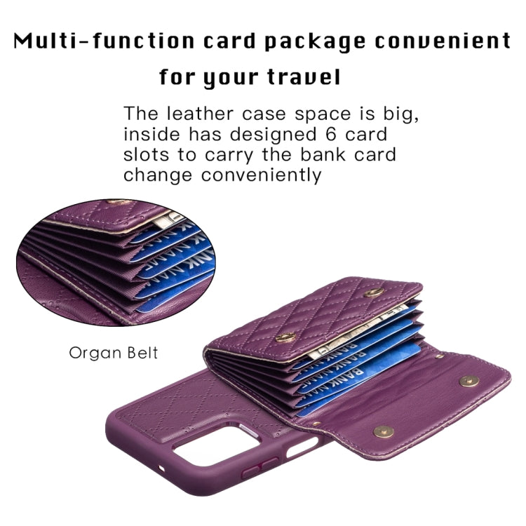 Horizontal Wallet Rhombic Leather Phone Case, For Samsung Galaxy A13 4G
