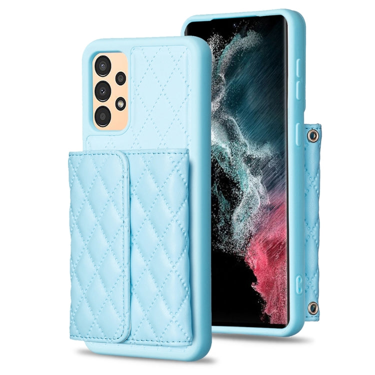 Horizontal Wallet Rhombic Leather Phone Case, For Samsung Galaxy A13 4G