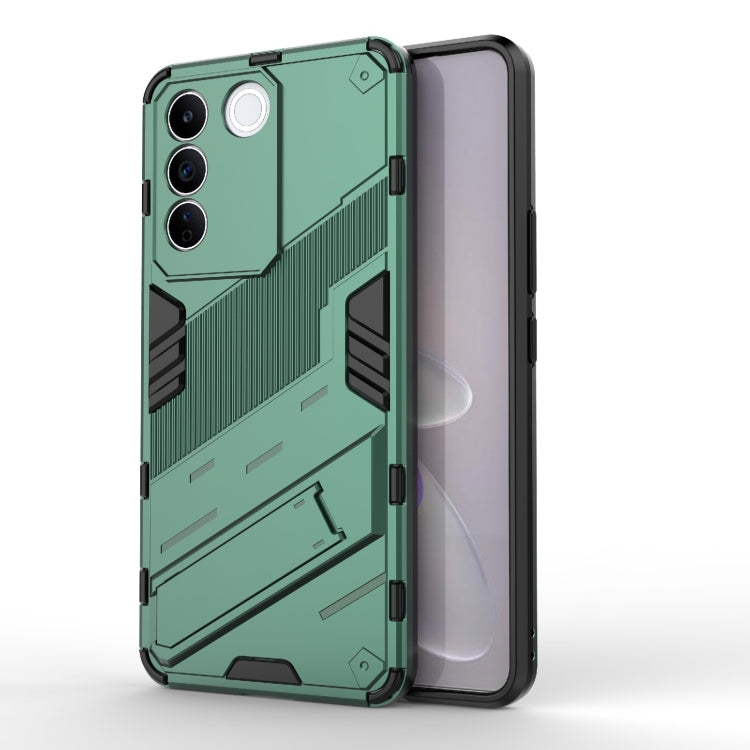 Punk Armor 2 in 1 PC + TPU Shockproof Phone Case with Invisible Holder, For vivo iQOO 11 5G, For vivo iQOO 11 Pro 5G, For vivo S16e 5G, For vivo S16 Pro 5G, For OnePlus 11 5G