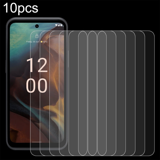 10pcs 0.26mm 9H 2.5D Tempered Glass Film, For Nokia XR21 (10 PCS), For Blackview Oscal C70 (10 PCS)