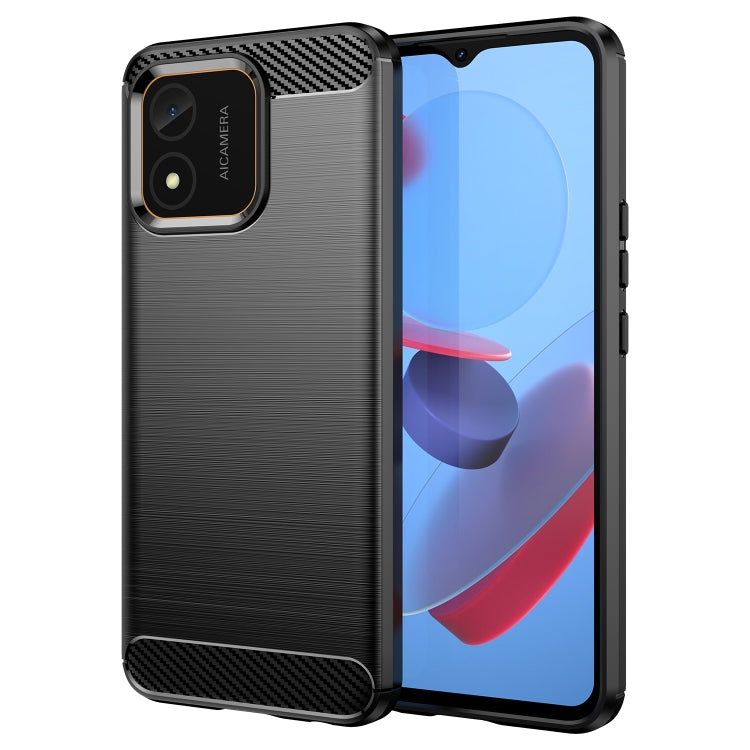 Carbon Fiber Brushed Texture TPU Phone Case, For Honor X5 4G, For Samsung Galaxy M54 5G