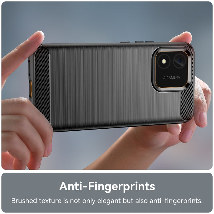 Carbon Fiber Brushed Texture TPU Phone Case, For Honor X5 4G, For Samsung Galaxy M54 5G