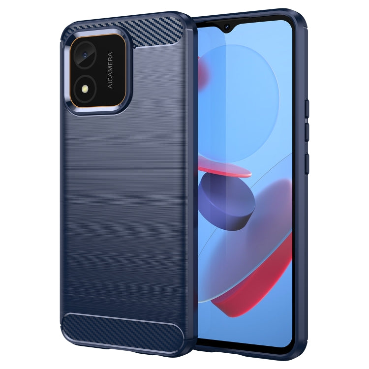 Carbon Fiber Brushed Texture TPU Phone Case, For Honor X5 4G, For Samsung Galaxy M54 5G
