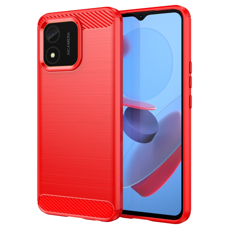 Carbon Fiber Brushed Texture TPU Phone Case, For Honor X5 4G, For Samsung Galaxy M54 5G
