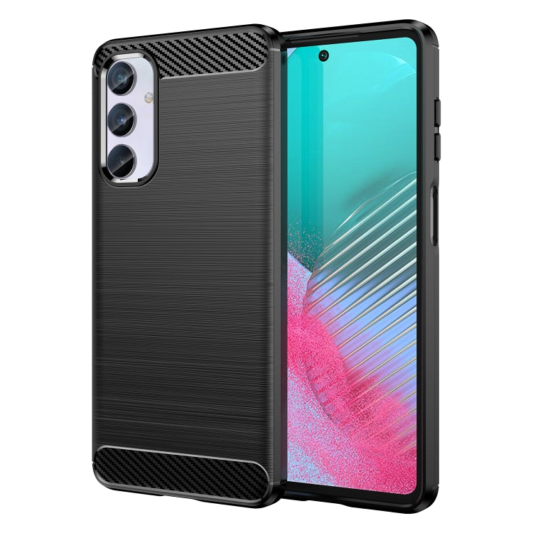 Carbon Fiber Brushed Texture TPU Phone Case, For Honor X5 4G, For Samsung Galaxy M54 5G