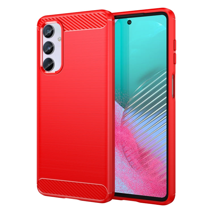 Carbon Fiber Brushed Texture TPU Phone Case, For Honor X5 4G, For Samsung Galaxy M54 5G