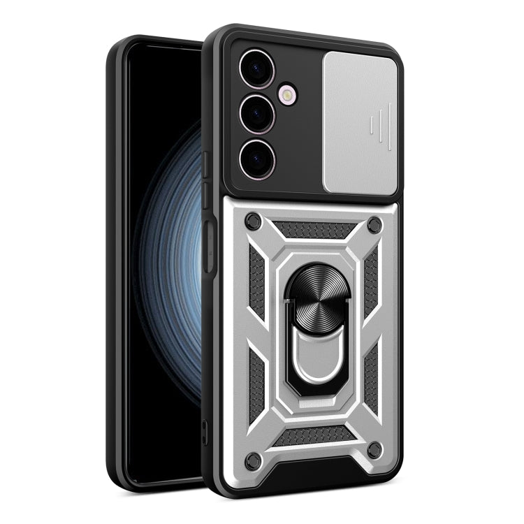 Sliding Camera Cover Design TPU+PC Phone Case, For Samsung Galaxy A24 4G