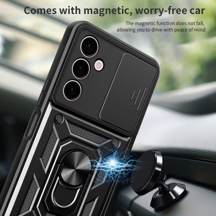 Sliding Camera Cover Design TPU+PC Phone Case, For Samsung Galaxy A24 4G