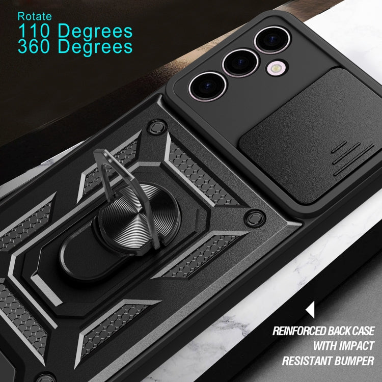 Sliding Camera Cover Design TPU+PC Phone Case, For Samsung Galaxy A24 4G