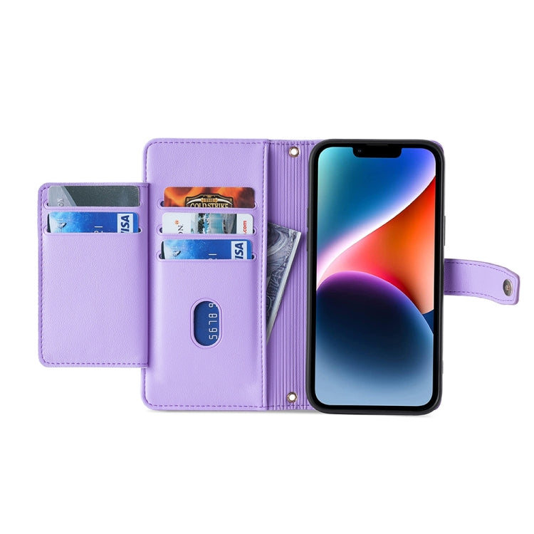 Sheep Texture Cross-body Zipper Wallet Leather Phone Case, For vivo iQOO Z7x, For OPPO A55S 5G, For Realme GT Neo5 SE, For Xiaomi Redmi Note 12 Turbo, For Kyocera Digno SX3-KYG02, For Nokia C12, For Nokia C22, For Nokia C32