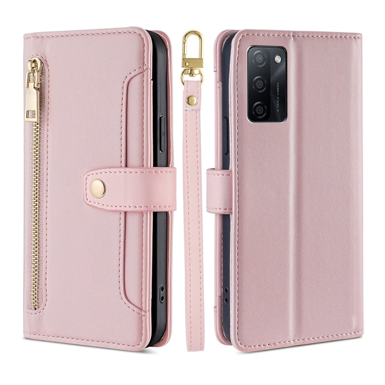 Sheep Texture Cross-body Zipper Wallet Leather Phone Case, For vivo iQOO Z7x, For OPPO A55S 5G, For Realme GT Neo5 SE, For Xiaomi Redmi Note 12 Turbo, For Kyocera Digno SX3-KYG02, For Nokia C12, For Nokia C22, For Nokia C32