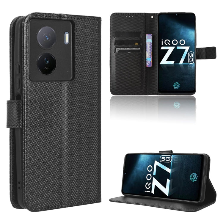Diamond Texture Leather Phone Case, For Tecno Spark 10 Pro / K17, For Tecno Spark 10C, For vivo iQOO Z7x, For Infinix Hot 30 4G X6831, For Infinix Hot 30 Play, For Infinix Hot 30i / 30i NFC, For Doogee X97 / X97 Pro, For Xiaomi Redmi Note 12 4G Global ...