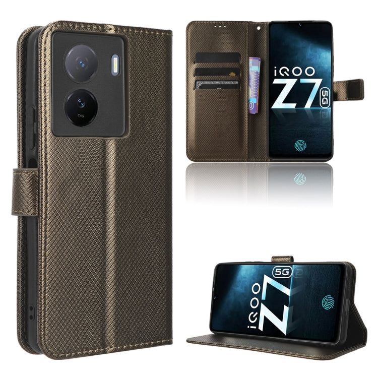 Diamond Texture Leather Phone Case, For Tecno Spark 10 Pro / K17, For Tecno Spark 10C, For vivo iQOO Z7x, For Infinix Hot 30 4G X6831, For Infinix Hot 30 Play, For Infinix Hot 30i / 30i NFC, For Doogee X97 / X97 Pro, For Xiaomi Redmi Note 12 4G Global ...
