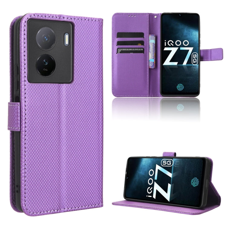 Diamond Texture Leather Phone Case, For Tecno Spark 10 Pro / K17, For Tecno Spark 10C, For vivo iQOO Z7x, For Infinix Hot 30 4G X6831, For Infinix Hot 30 Play, For Infinix Hot 30i / 30i NFC, For Doogee X97 / X97 Pro, For Xiaomi Redmi Note 12 4G Global ...