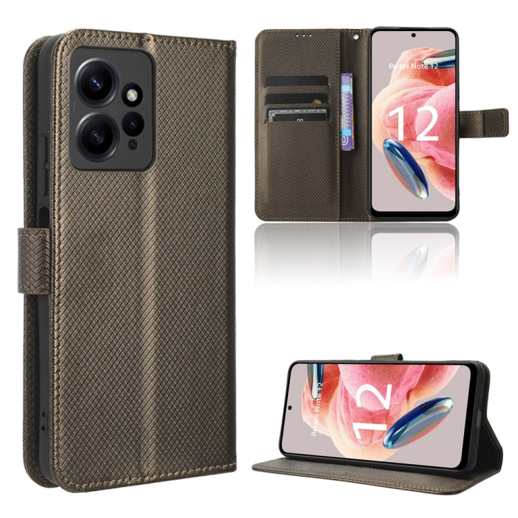 Diamond Texture Leather Phone Case, For Tecno Spark 10 Pro / K17, For Tecno Spark 10C, For vivo iQOO Z7x, For Infinix Hot 30 4G X6831, For Infinix Hot 30 Play, For Infinix Hot 30i / 30i NFC, For Doogee X97 / X97 Pro, For Xiaomi Redmi Note 12 4G Global ...