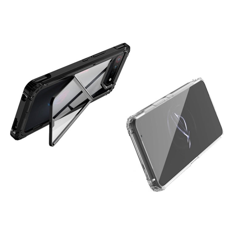 PC + TPU Shockproof Phone Case with Magnetic Holder, For Asus ROG Phone 8 Pro, For Asus ROG Phone 7 / 7 Ultimate