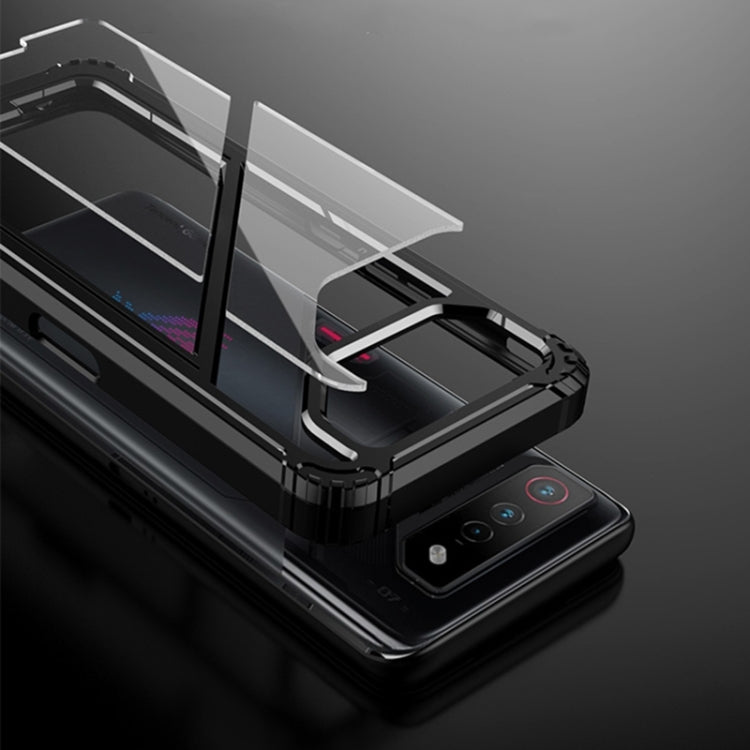 PC + TPU Shockproof Phone Case with Magnetic Holder, For Asus ROG Phone 8 Pro, For Asus ROG Phone 7 / 7 Ultimate