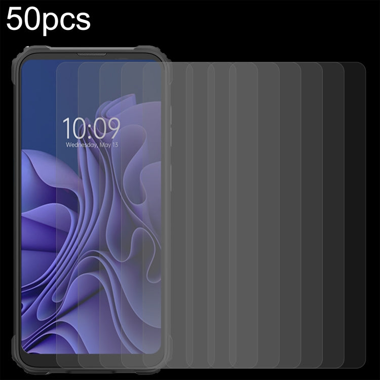50pcs 0.26mm 9H 2.5D Tempered Glass Film, For Orbic Q10 4G (50 PCS), For Blackview BV5300 (50 PCS), For Blackview BV5300 Pro (50 PCS), For Itel A18 (50 PCS), For Tecno Camon 20 (50 PCS), For Tecno Camon 20 Pro (50 PCS), For Tecno Pop 5X (50 PCS)