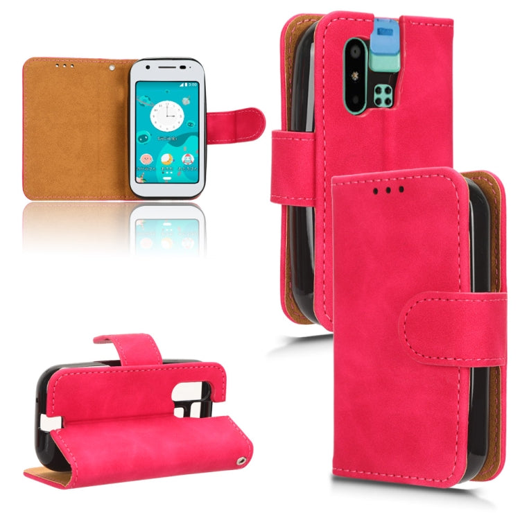 Skin Feel Magnetic Flip Leather Phone Case, For Sharp MAMORINO6
