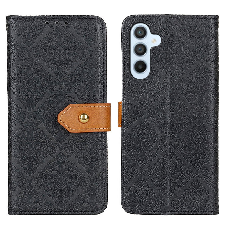 European Floral Embossed Leather Phone Case, For Samsung Galaxy M54 5G, For Samsung Galaxy A05s 4G, For Samsung Galaxy Xcover7, For Samsung Galaxy S23 FE 5G, For Samsung Galaxy M34 5G, For Samsung Galaxy S24+, For Samsung Galaxy A15                    ...