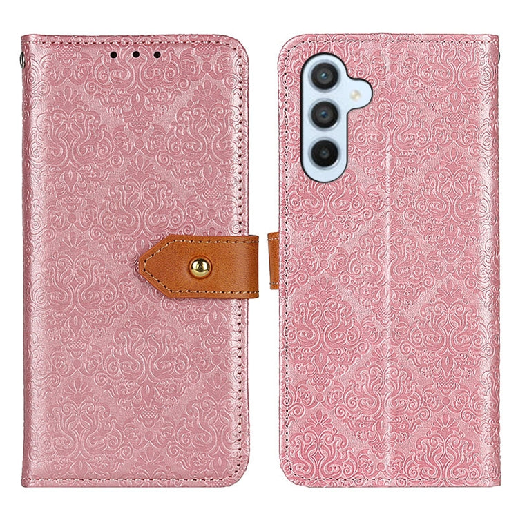 European Floral Embossed Leather Phone Case, For Samsung Galaxy M54 5G, For Samsung Galaxy A05s 4G, For Samsung Galaxy Xcover7, For Samsung Galaxy S23 FE 5G, For Samsung Galaxy M34 5G, For Samsung Galaxy S24+, For Samsung Galaxy A15                    ...