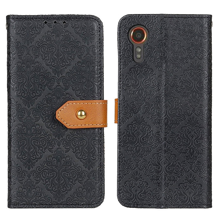 European Floral Embossed Leather Phone Case, For Samsung Galaxy M54 5G, For Samsung Galaxy A05s 4G, For Samsung Galaxy Xcover7, For Samsung Galaxy S23 FE 5G, For Samsung Galaxy M34 5G, For Samsung Galaxy S24+, For Samsung Galaxy A15                    ...