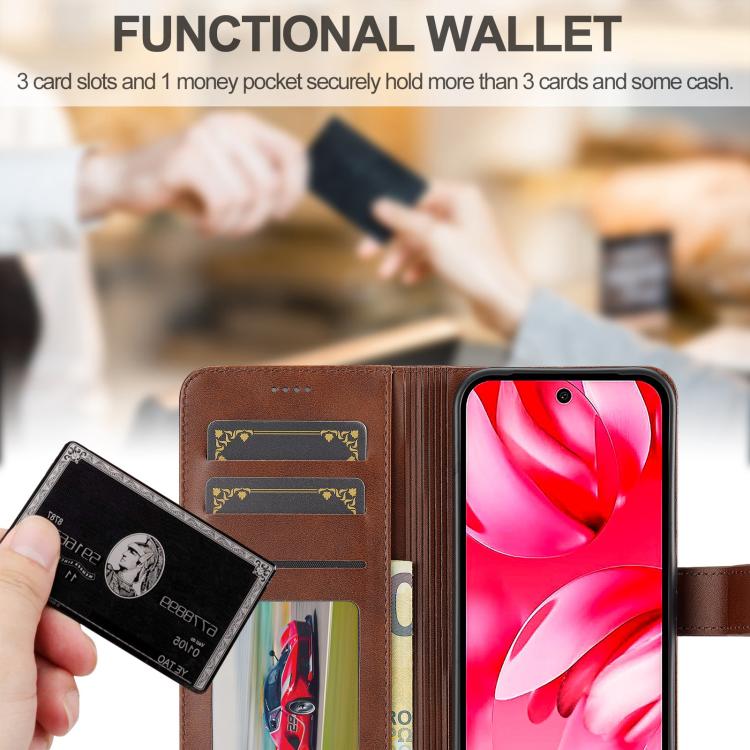 LC.IMEEKE Calf Texture Flip Leather Phone Case, For Google Pixel 11a, For Google Pixel 11 Pro XL, For Google Pixel 11 / 11 Pro, For Google Pixel 10a, For Google Pixel 10 Pro XL, For Google Pixel 10 / 10 Pro, For Google Pixel 9a, For Google Pixel 9 Pro ...